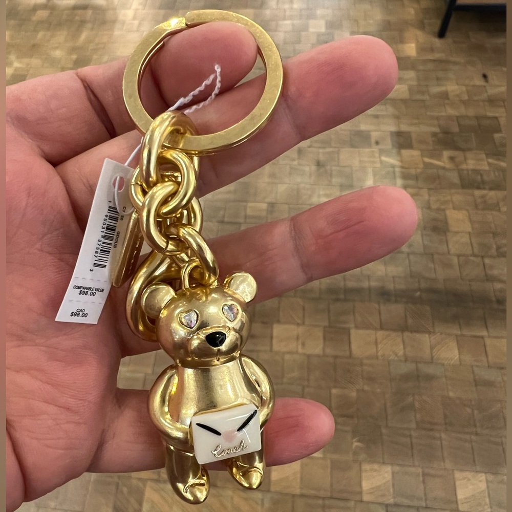 Coach Valentine's Day Bear Bag Charm